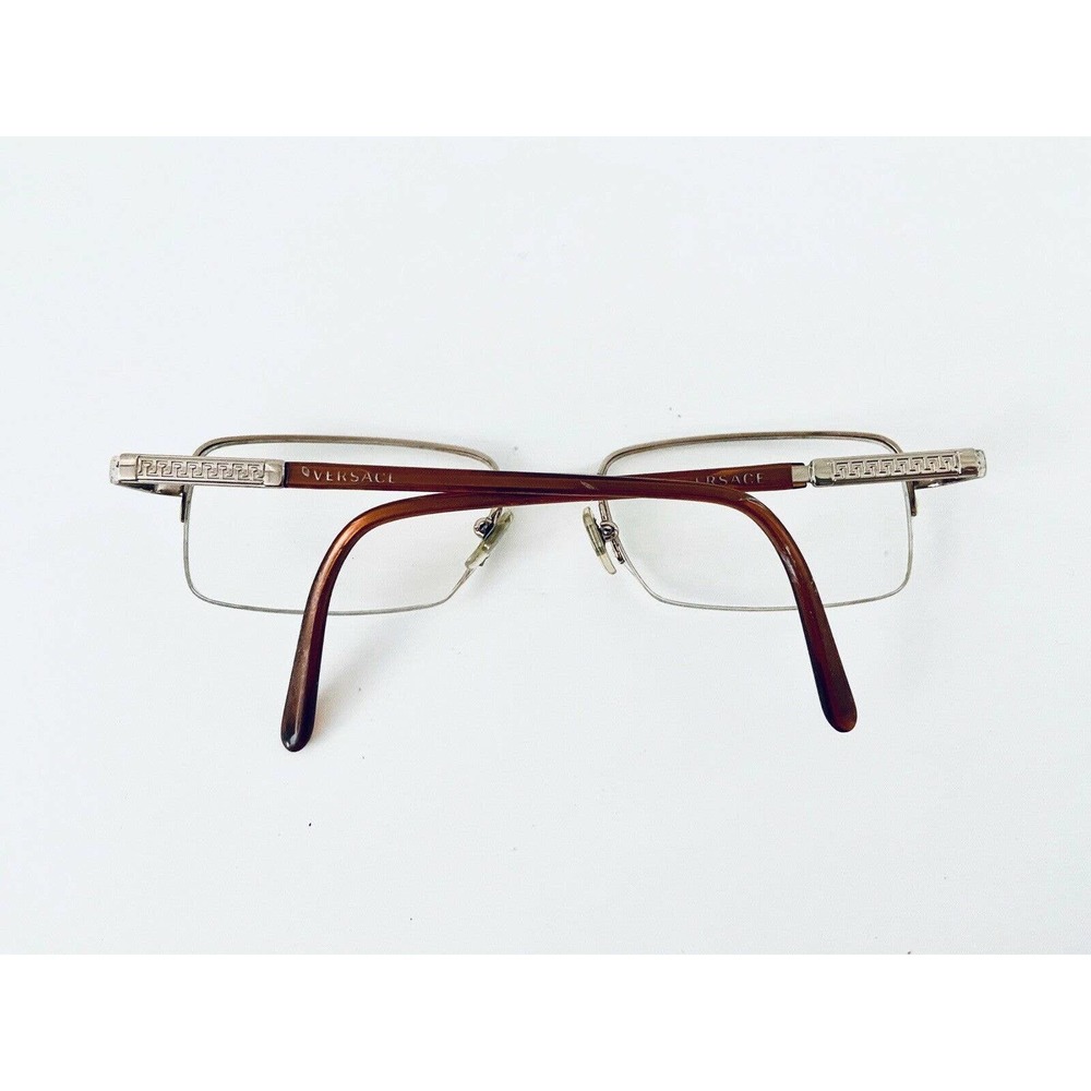 Versace Gold Rectangular Frame Glasses - image 6